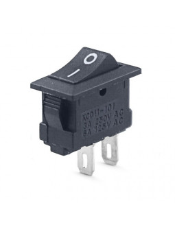 SODIAL(R) 5 x CA 250V 3A 2 Pin ON/Off I/O SPST Mini Interruptor