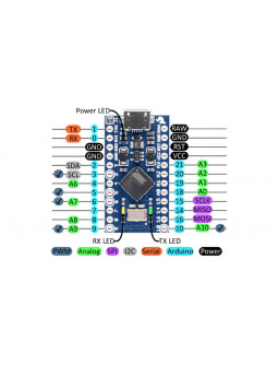 Pro Micro (Micro-USB) - 5V/16MHz - Arduino-compatible ATmega32U4