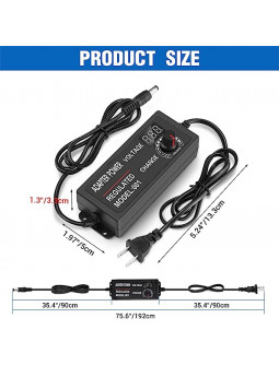 Adjustable Power Supply 60W 3-12V 5A